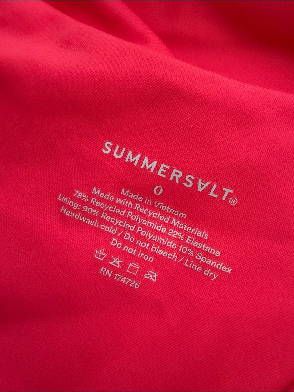 Summersalt “The Sidestroke” One Piece Swimsuit - Picture 2 of 6